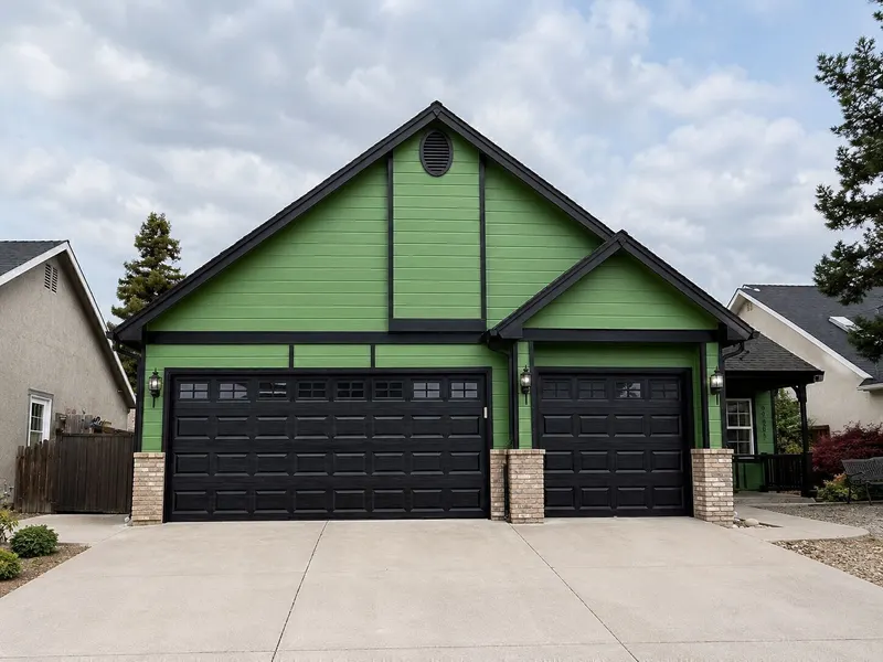 Exterior painting after work